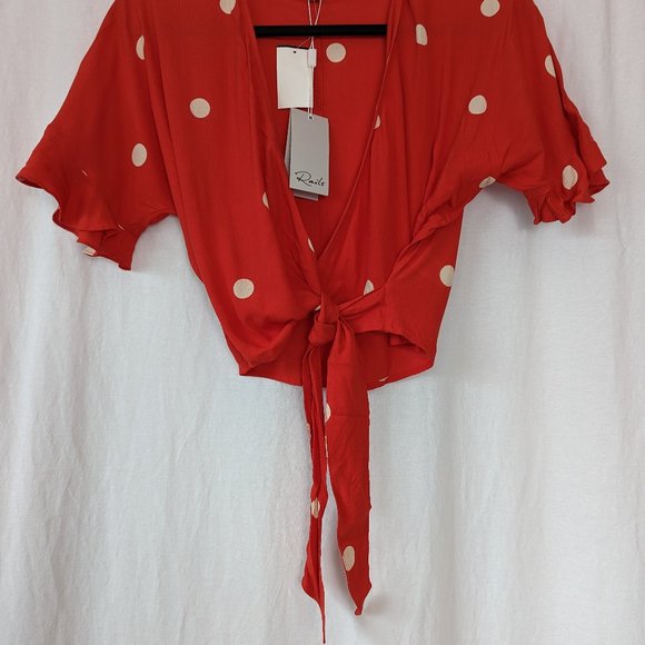 Rails Athena Polka Dots Blouse Size Extra Small - Picture 5 of 14